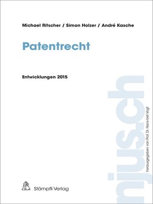 cover image of Patentrecht